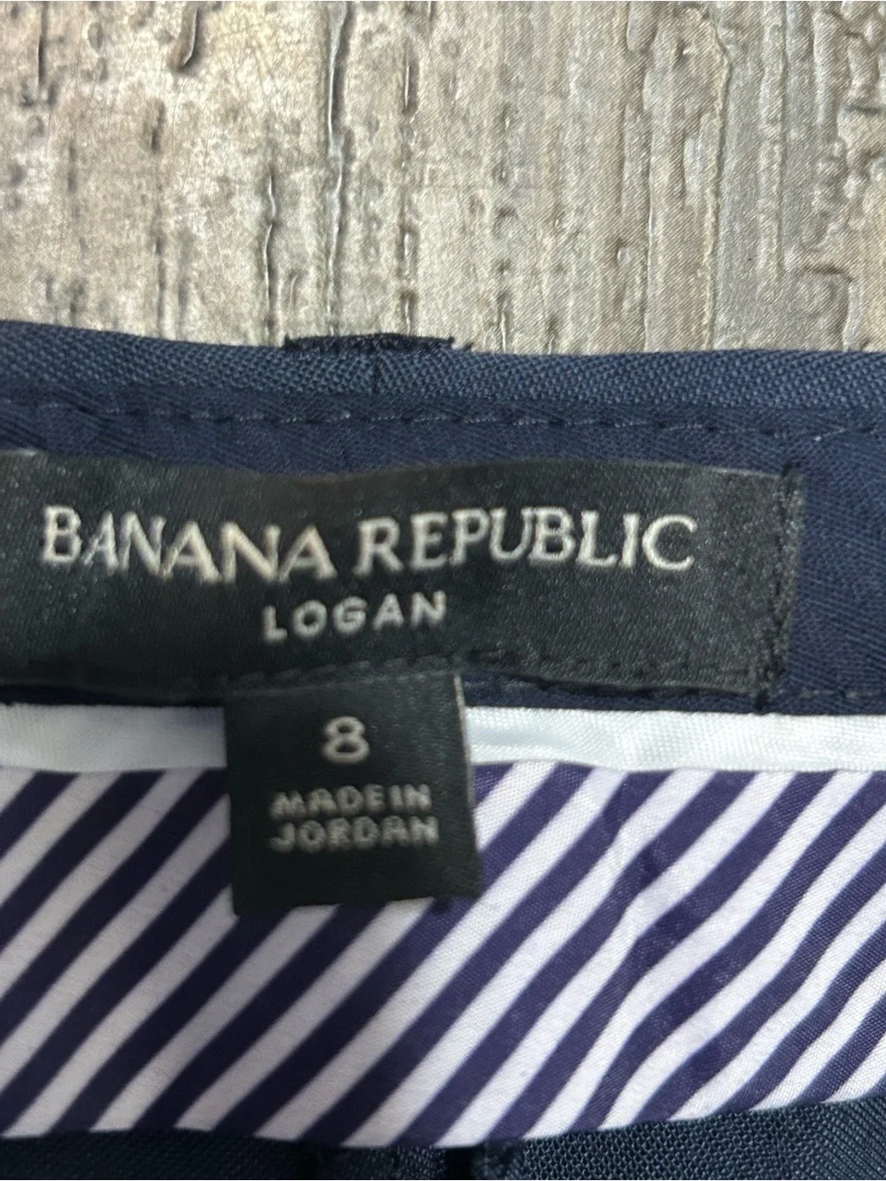 Banana Republic Women's Navy Blue Wool Dress Pants Straight Pockets